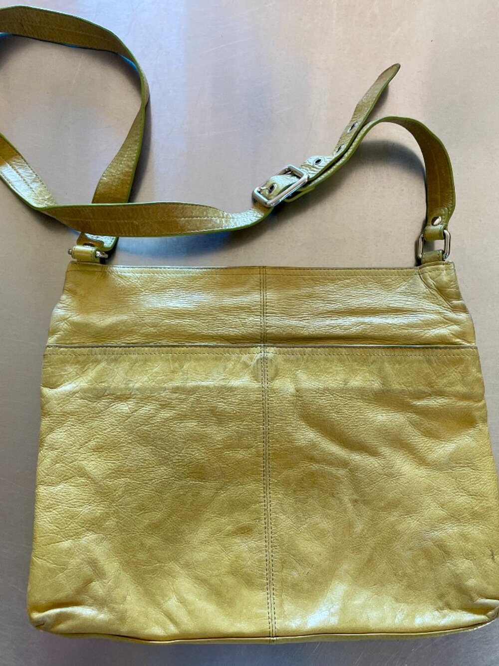 Hobo Light Yellow Leather Purse